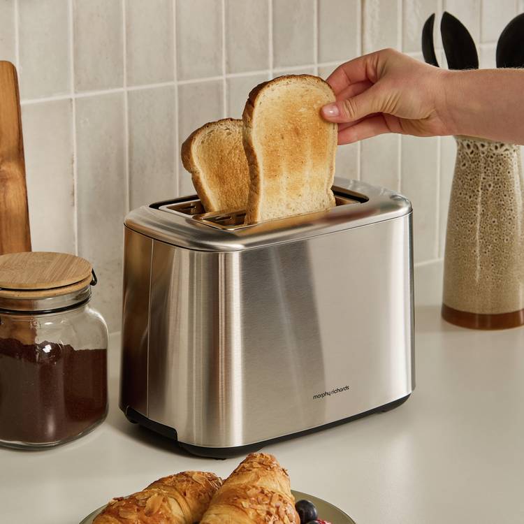 Morphy Richards Equip 2 Slice Toaster brushed stainless steel - British product
