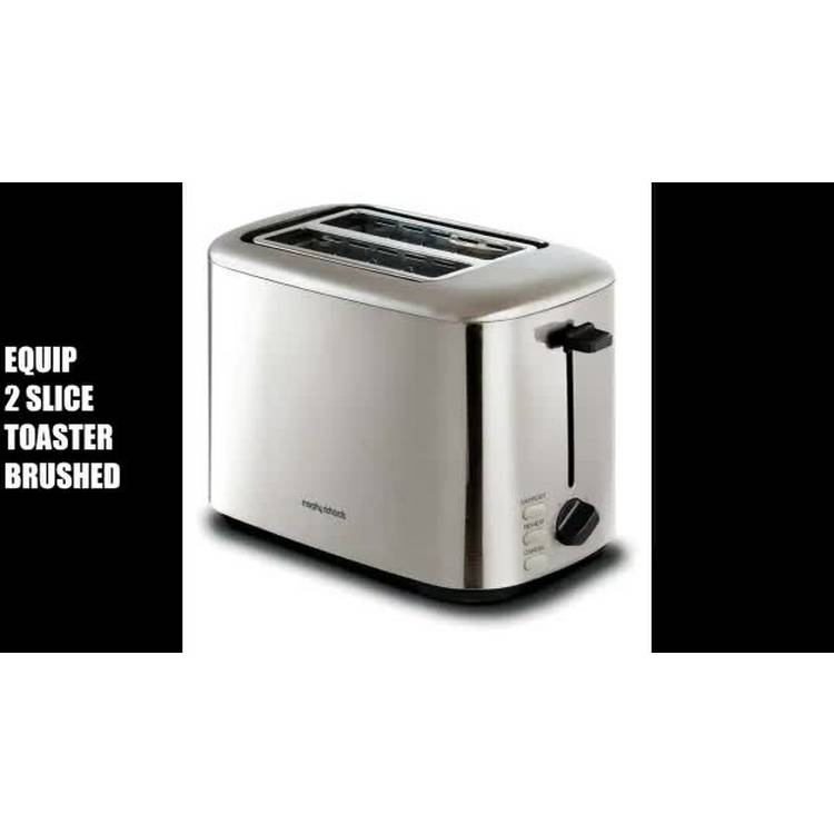 Morphy Richards Equip 2 Slice Toaster brushed stainless steel - British product