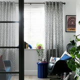 Habitat dalmatian print curtains black white 117x137cm, imported from the UK