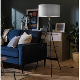 Habitat grey velvet lampshade 49cm - British product