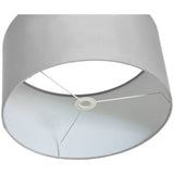 Habitat grey velvet lampshade 49cm - British product