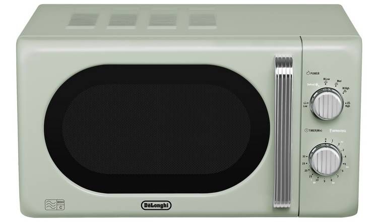 De'Longhi Argento Flora 800W Standard Microwave - Sage Green GOODS Argos