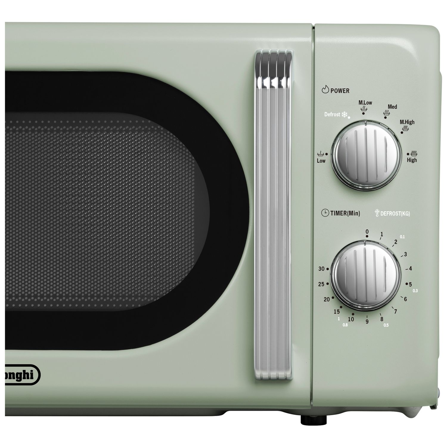 De'Longhi Argento Flora microwave sage green 20L, imported from the UK