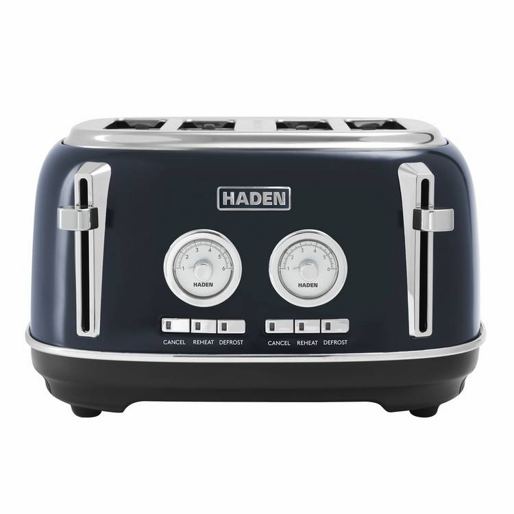 Haden Jersey 4 Slice Toaster Steel Blue, UK version