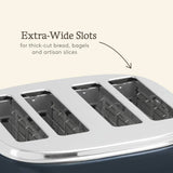 Haden Jersey 4 Slice Toaster Steel Blue, UK version