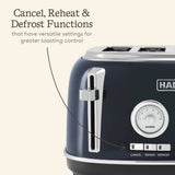 Haden Jersey 4 Slice Toaster Steel Blue, UK version