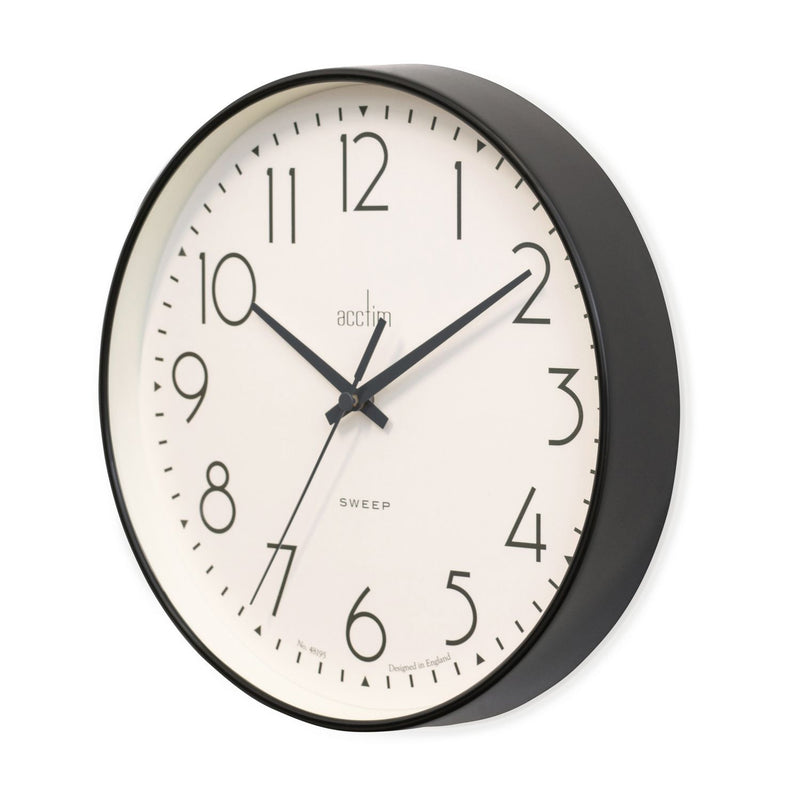 Acctim Earl sweep wall clock 25cm, UK version