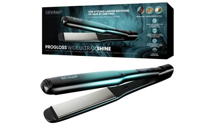 Revamp Wide Ultra X Shine Ceramic Hair Straightener