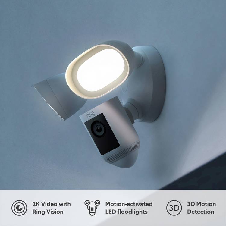 Ring Floodlight Wired Pro security camera, UK version