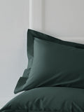 Set of 2 Green Dark Cotton Rich Pillowcases