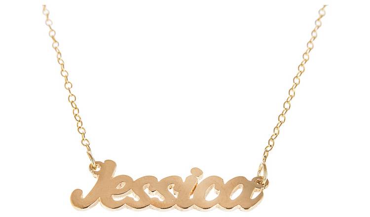 Revere 9ct Gold Plated Personalised Name Necklet