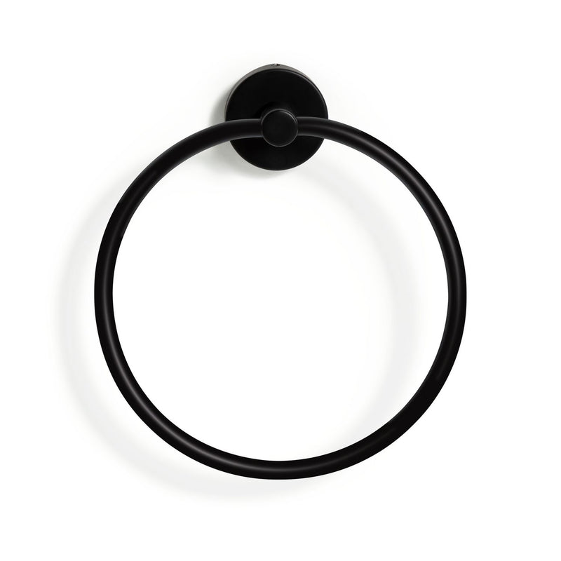 Habitat towel ring matt black wall mounted, UK version