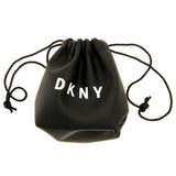 DKNY silver plated crystal drop earrings 10mm width 20mm drop, imported from the UK