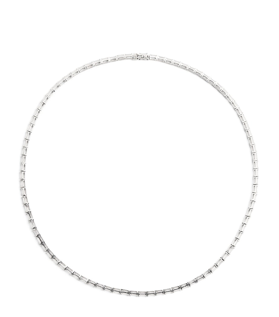 Anita Ko baguette diamond choker, white gold - British product