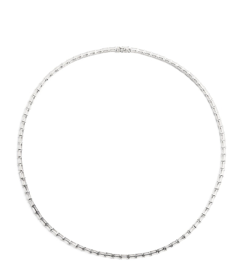 Anita Ko baguette diamond choker, white gold - British product