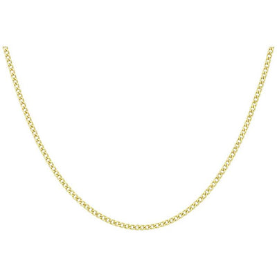 Argos Revere 9ct Yellow Gold Italian Curb Chain 20 Inch- Buy online at McGrocer