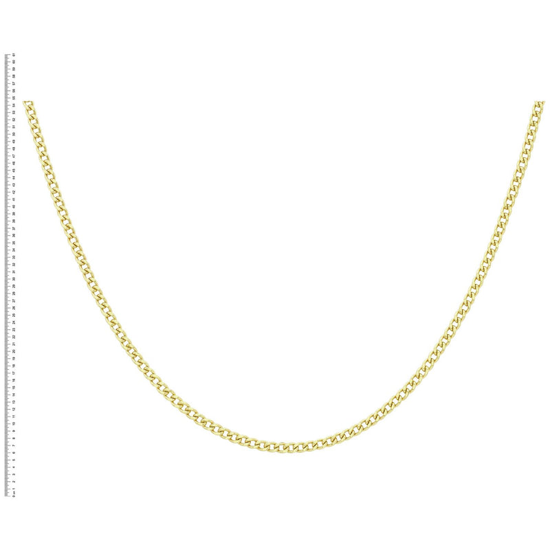 Revere 9ct yellow gold curb chain 20 inch - British product