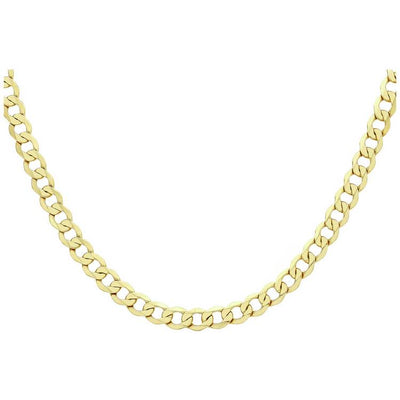 Argos Revere 9ct Yellow Gold Italian Diamond Cut Chain Necklace 61cm- Buy online at McGrocer