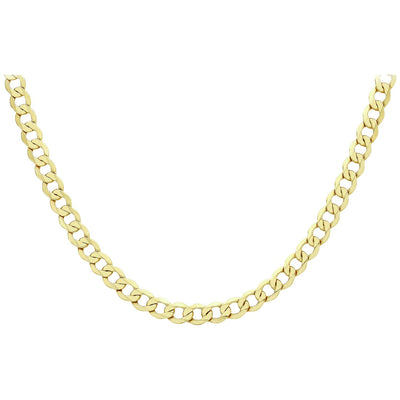 Argos Revere 9ct Yellow Gold Italian Diamond Cut 18 Inch Chain- Buy online at McGrocer