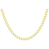 Revere 9ct yellow gold diamond cut chain 20in, imported from the UK