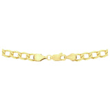 Revere 9ct yellow gold diamond cut chain 20in, imported from the UK