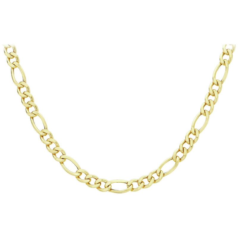 Revere 9ct yellow gold figaro chain 20 inch, imported from the UK