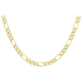 Revere 9ct yellow gold figaro chain 20 inch, imported from the UK