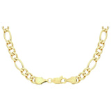 Revere 9ct yellow gold figaro chain 20 inch, imported from the UK