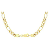 Revere 9ct yellow gold figaro chain 20 inch, imported from the UK