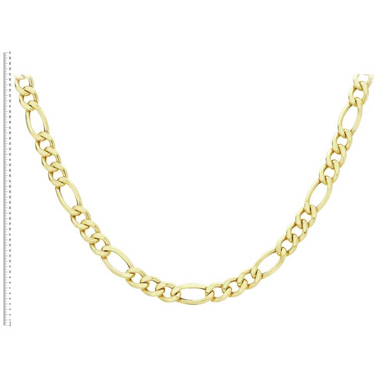 Revere 9ct yellow gold figaro chain 20 inch, imported from the UK