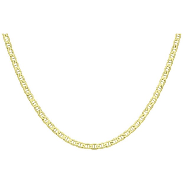 Revere 9ct yellow gold rambo chain 24 inch, imported from the UK