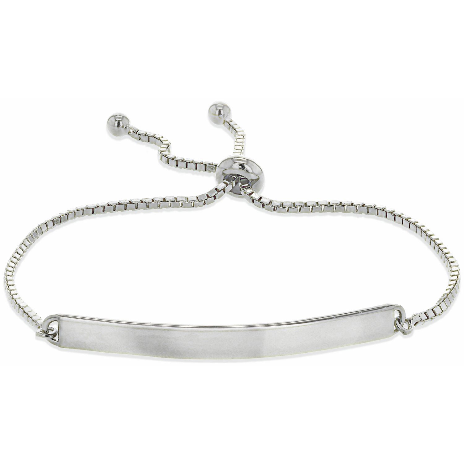 Revere sterling silver ID slider bracelet 25cm - British product
