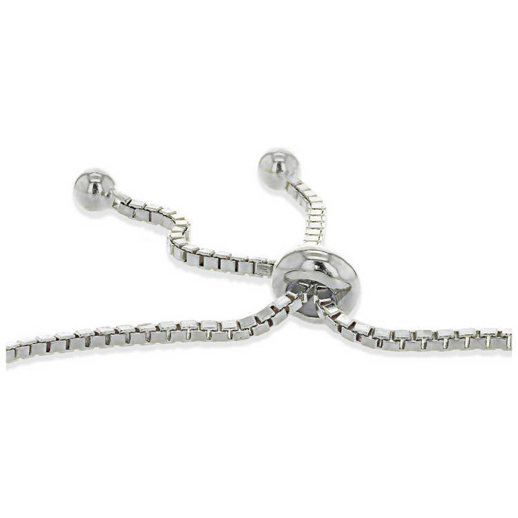 Revere sterling silver ID slider bracelet 25cm - British product