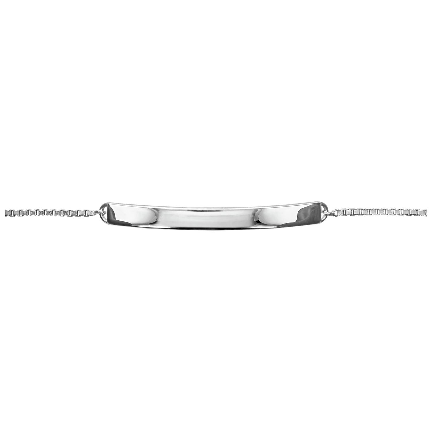 Revere sterling silver ID slider bracelet 25cm - British product