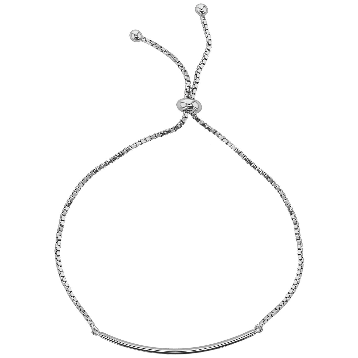 Revere sterling silver ID slider bracelet 25cm - British product