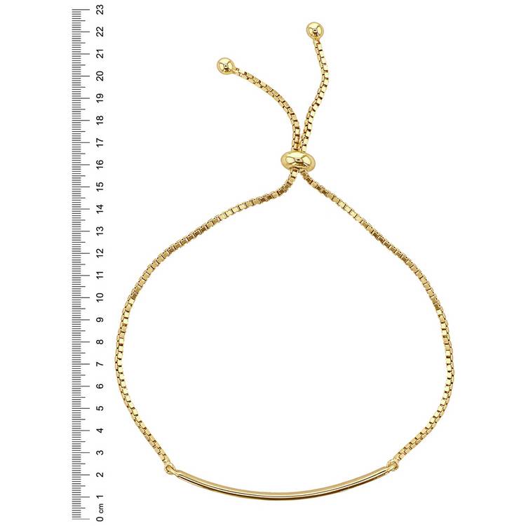 Revere 18ct gold plated sterling silver ID bracelet, UK version