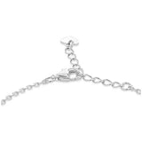 Revere sterling silver personalised heart charm ID bracelet (British brand)
