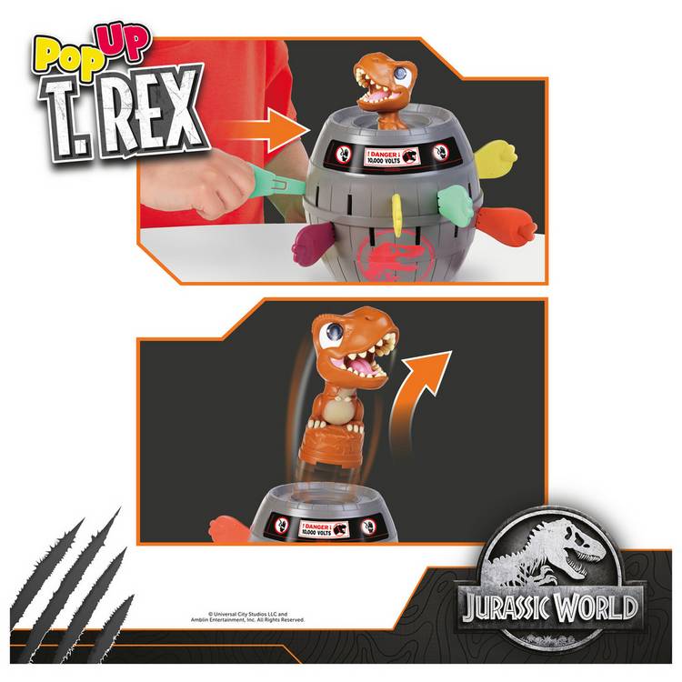 Tomy Pop Up T-Rex game (British brand)