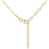 Revere gold plated personalised padlock necklace (British brand)