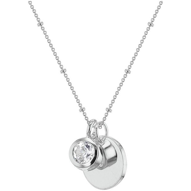 Revere pendant April birthstone 46cm - British product