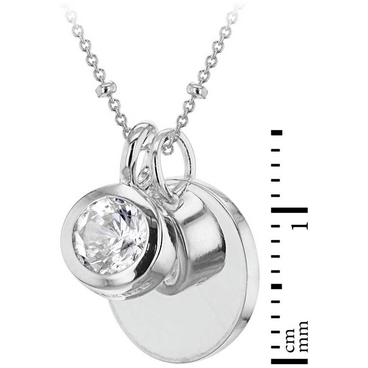 Revere pendant April birthstone 46cm - British product