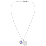 Revere sterling silver June birthstone pendant 46cm, imported from the UK