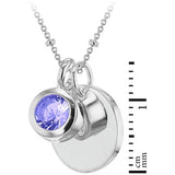 Revere sterling silver June birthstone pendant 46cm, imported from the UK