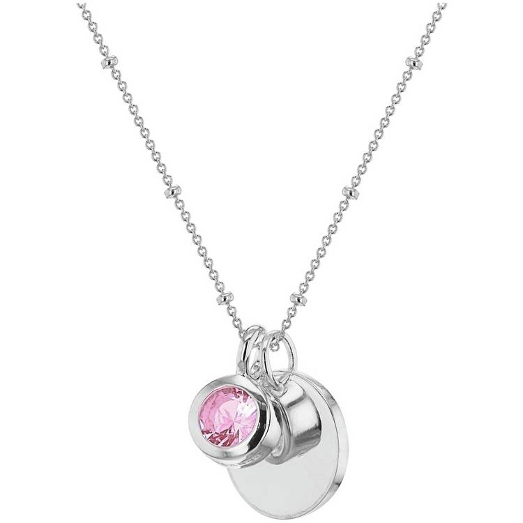 Revere October birthstone personalised pendant necklace (British brand)