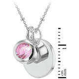 Revere October birthstone personalised pendant necklace (British brand)