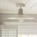 Habitat Pixie flush ceiling light off white, imported from the UK