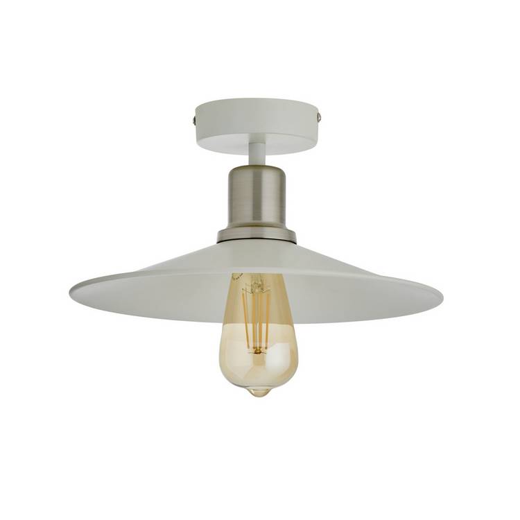 Habitat Pixie flush ceiling light off white, imported from the UK