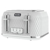 Breville VTT911 Curve 4 slice toaster White and Chrome (British brand)