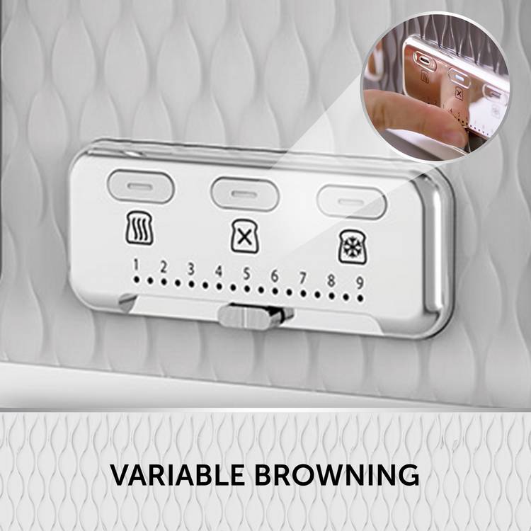 Breville VTT911 Curve 4 slice toaster White and Chrome (British brand)