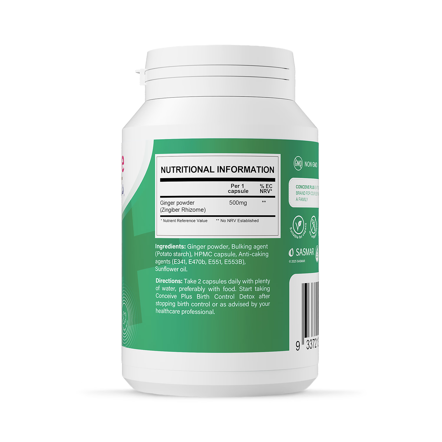 Conceive Plus Morning Sickness Relief 60 capsules (British brand)